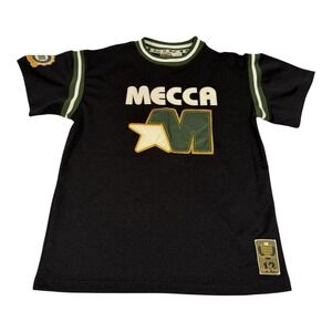 NWT Vintage MECCA Olympic‎ 13 Unisex Teen Jersey Tee Black USA Size L (14/16)